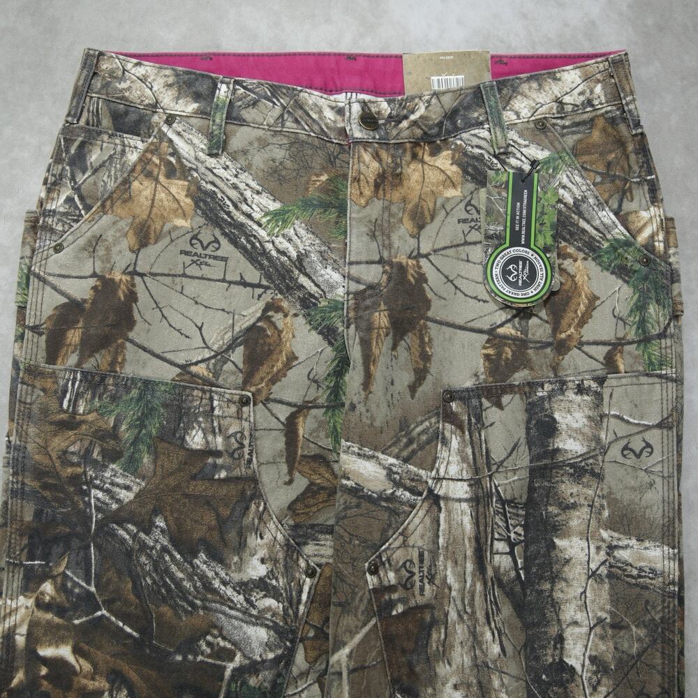 NWT Vintage Carhartt 101821 977 Realtree Camo Double Knee Carpenter Pant 34x32